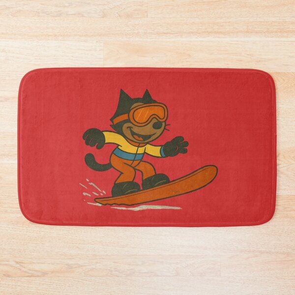 Item preview, FELIX CAT ON THE SLOPE ALL TANNED WITH A SNOWBOARD designed and sold by infinitearte.