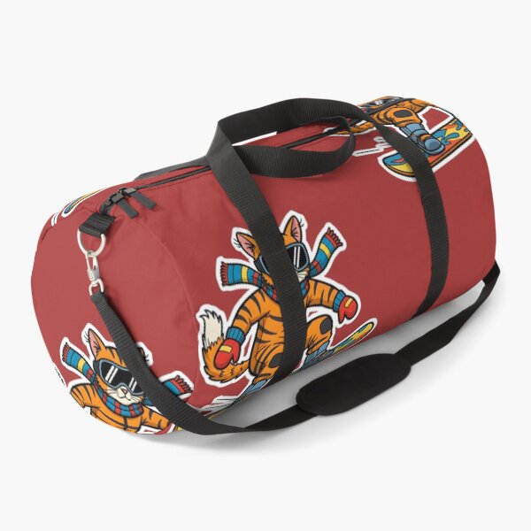 Item preview, COLORFUL CARTOON OF A CAT WITH A SNOWBOARD designed and sold by infinitearte.