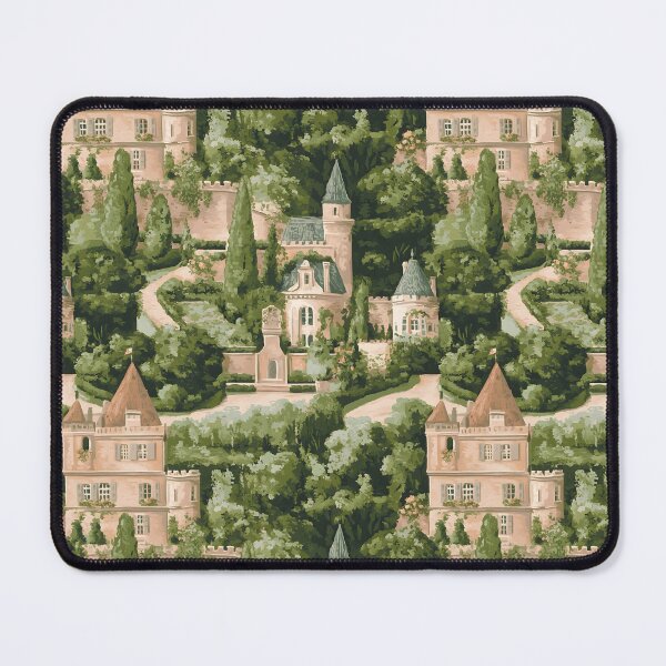 Item preview, Lush castles and gardens of Loire Valley gouache painting designed and sold by SophieClimaArt.