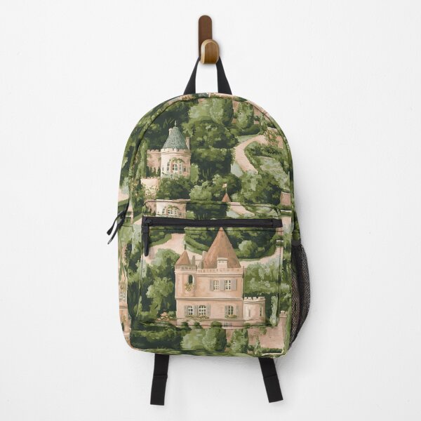Item preview, Lush castles and gardens of Loire Valley gouache painting designed and sold by SophieClimaArt.