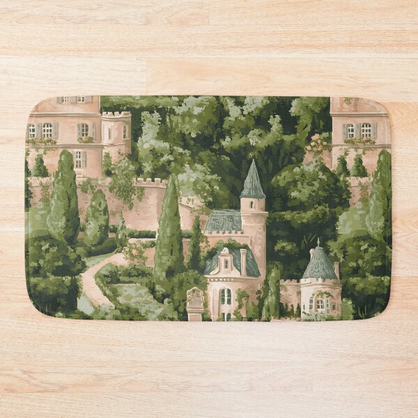 Item preview, Lush castles and gardens of Loire Valley gouache painting designed and sold by SophieClimaArt.