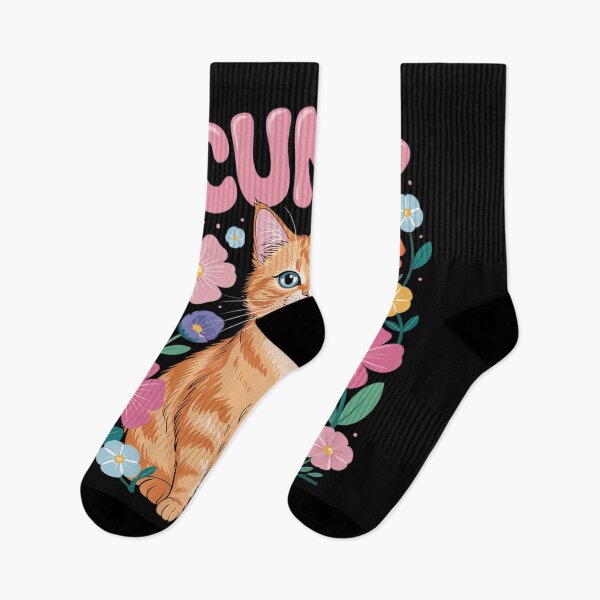 Item preview, Cunty Floral Cat For Sassy Cat Lovers Apparel  designed and sold by RoyTill0Art.
