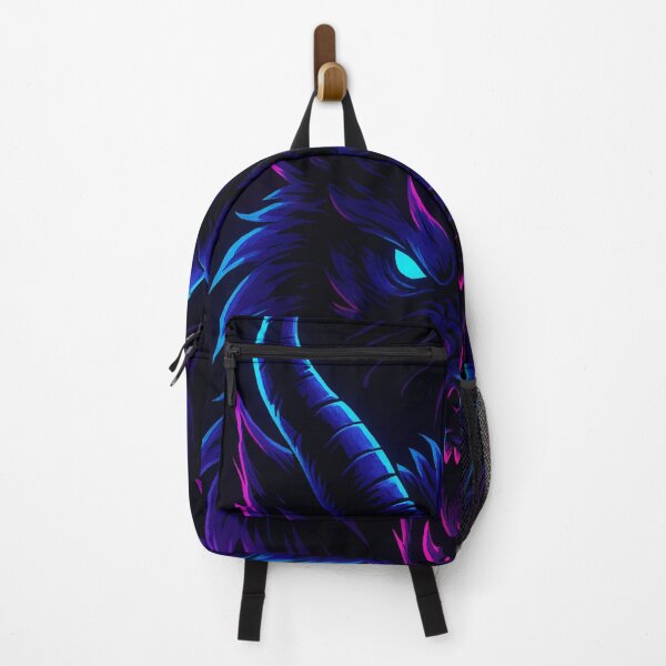 Item preview, Neon Demon Wolf – Cyber Hellhound Fantasy Art designed and sold by GolabMagic.