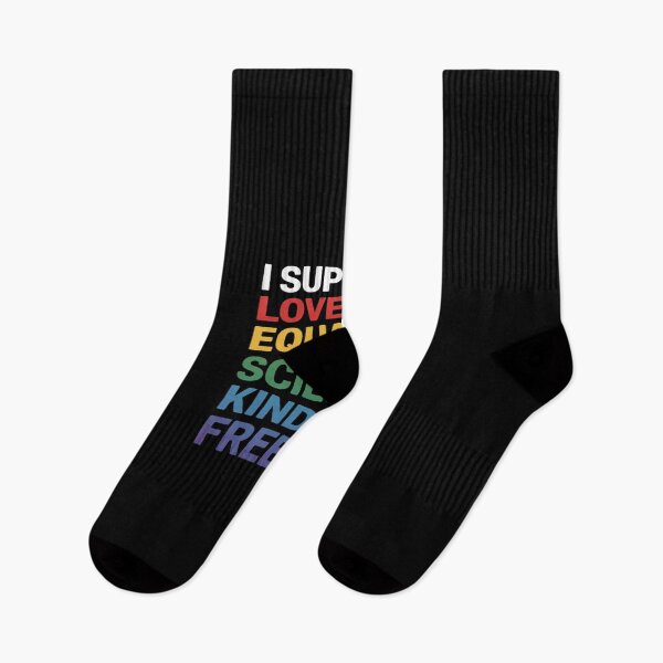 Item preview, I Support Love Equality Science Human Rights BLM LGBTQ Pride designed and sold by AquaKiev.