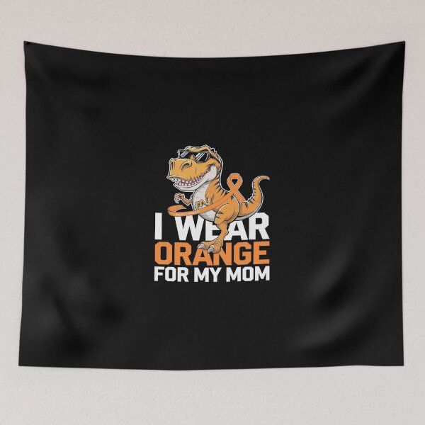 Item preview, I Wear Orange For Mom Dinosaur Multiple Sclerosis Awareness  designed and sold by SyntaxClaw.