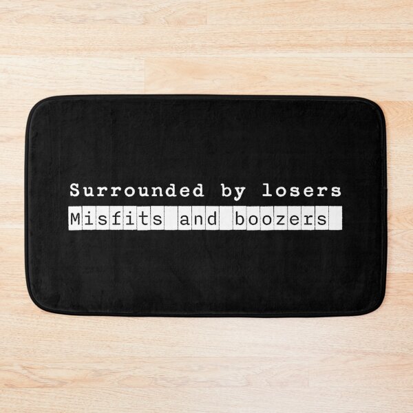 Item preview, Losers Misfits Boozers - White Type designed and sold by ABitOnTheSide.