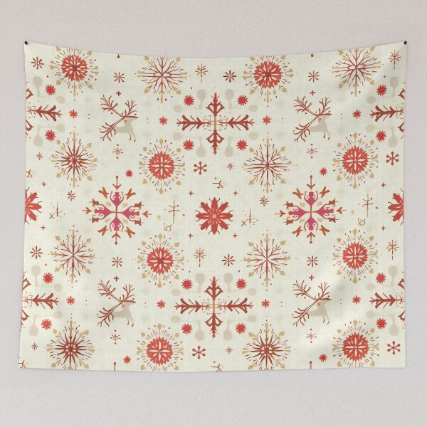 Item preview, Nordic Snowflake Christmas Pattern – Scandinavian Folk Winter Design designed and sold by Alquimia Lunar.