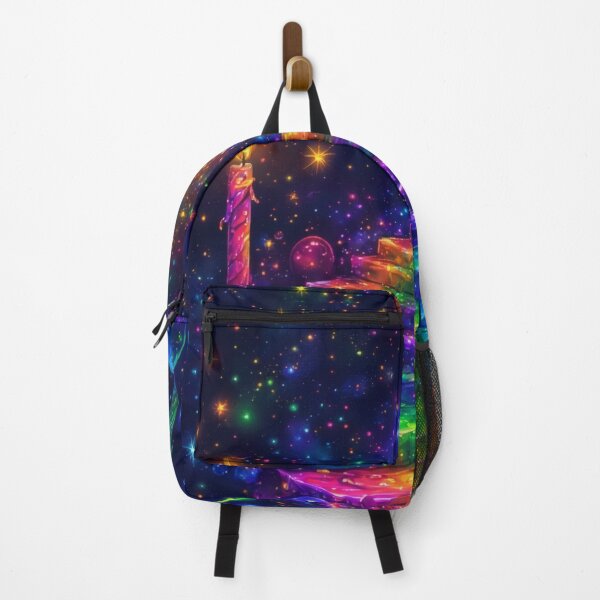 Item preview, Rainbow staircase with glowing candles leading to the cosmos designed and sold by Mianku | Für das Leben.