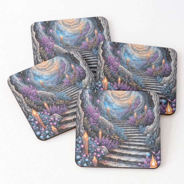 Item preview, Staircase to the cosmos, candlelight, dreamscape designed and sold by Mianku | Für das Leben.