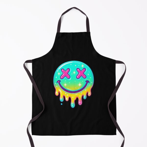 Artikelvorschau, Schmelzender Neon-Smiley – Nirvana-inspirierte Vaporwave-Fan-Kunst entworfen und verkauft von AddictiveDesign.