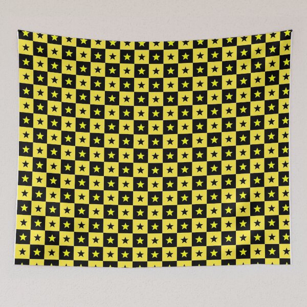 Item preview, Yellow Vintage Checkerboard Geometric Pattern with Retro Appeal designed and sold by RoyalStarsPatts.