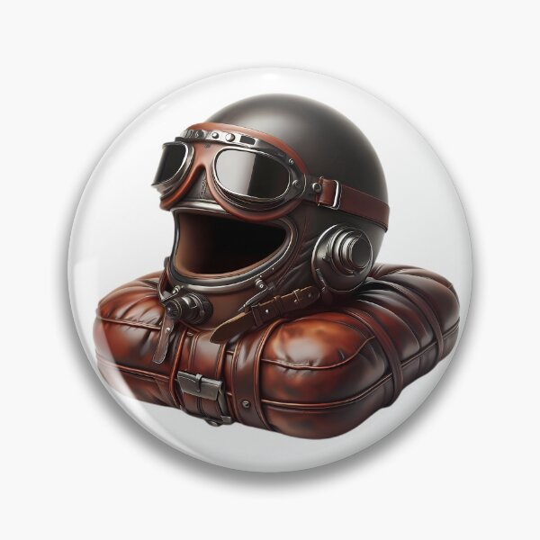 Item preview, Vintage Biker Gear Helmet Goggles Leather Art designed and sold by DrawDrip.