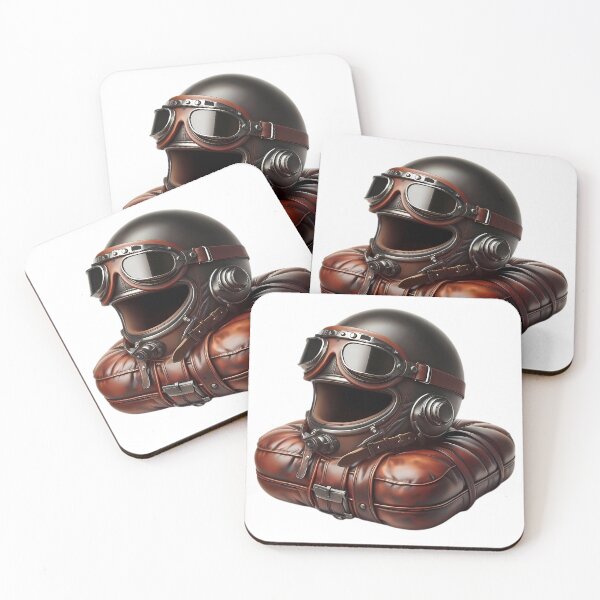 Item preview, Vintage Biker Gear Helmet Goggles Leather Art designed and sold by DrawDrip.