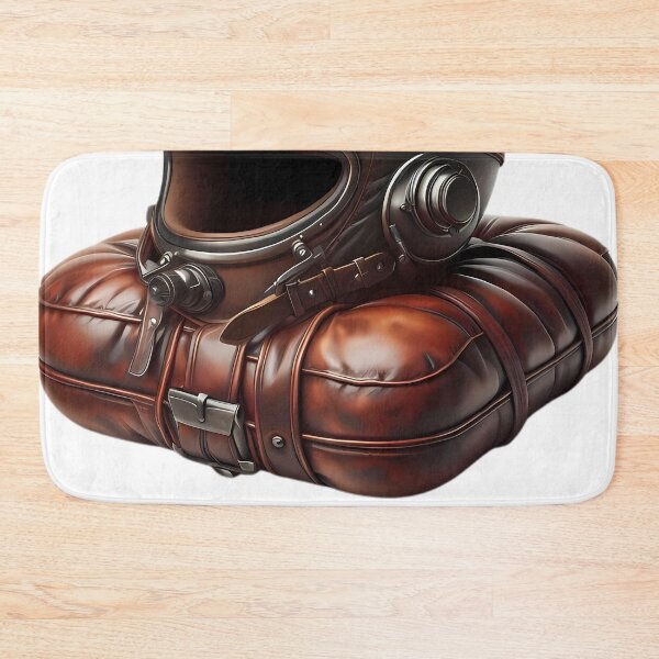 Item preview, Vintage Biker Gear Helmet Goggles Leather Art designed and sold by DrawDrip.