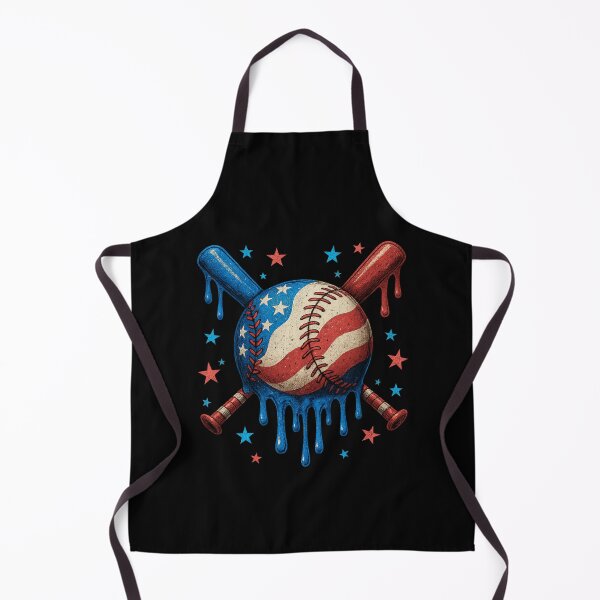 Item preview, Patriotic Dripping Baseball Crossed Bats designed and sold by flagylART.