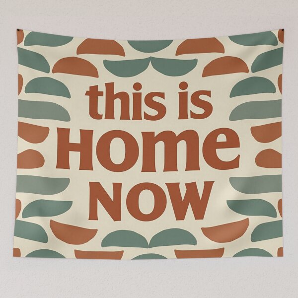 Item preview, This Is Home Now – Warm Minimalist Home Quote Design designed and sold by TroyTheTerrific.