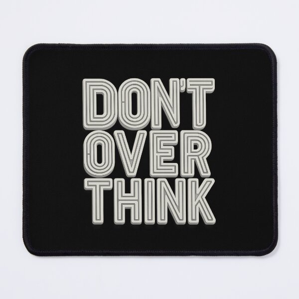 Item preview, DON’T OVERTHINK - Futuristic Topographic Typography designed and sold by MKreative Studio.