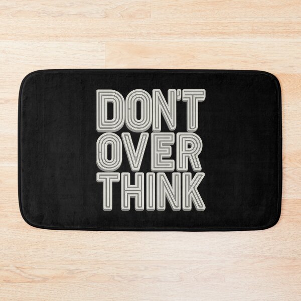 Item preview, DON’T OVERTHINK - Futuristic Topographic Typography designed and sold by MKreative Studio.