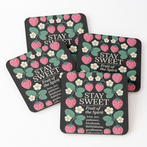 Item preview, Stay Sweet Fruit Of The Spirit, Boho Christian Strawberry  designed and sold by RuthGAArt.