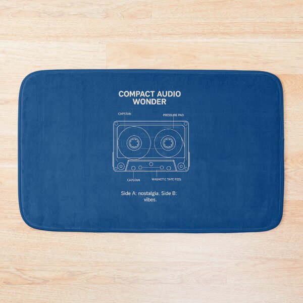 Item preview, Compact Audio Wonder – Cassette Tape Blueprint Poster designed and sold by Grand Illusions.
