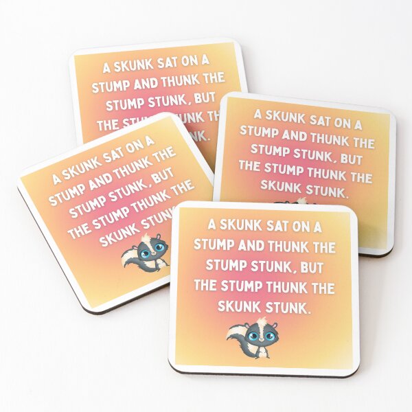 Item preview, A skunk sat on a stump. designed and sold by EggPig.