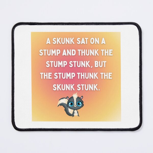 Item preview, A skunk sat on a stump. designed and sold by EggPig.