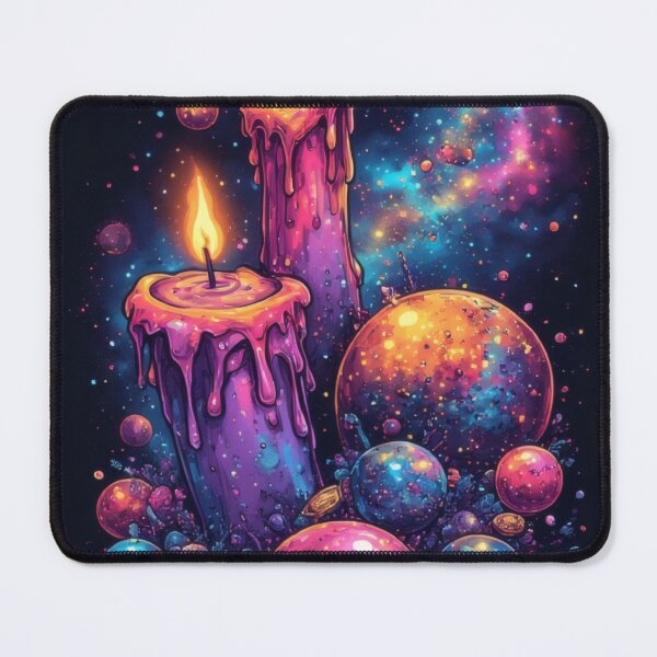 Item preview, Burning candles between stars and planets designed and sold by Mianku | Für das Leben.