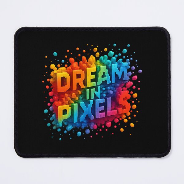 Item preview, Dream in Pixels - 3D Voxel Explosion Typography designed and sold by MKreative Studio.