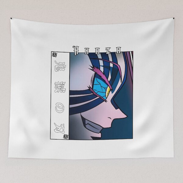 Item preview, Martial Demon Warrior – Blue Striped Fighter Anime Artwork designed and sold by lamiarte.