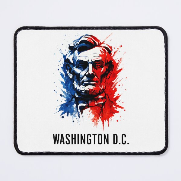 Item preview, Lincoln at Washington D.C. – Patriotic Brushstroke Legacy Design designed and sold by denip.