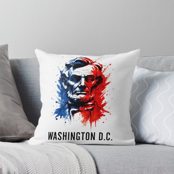 Item preview, Lincoln at Washington D.C. – Patriotic Brushstroke Legacy Design designed and sold by denip.
