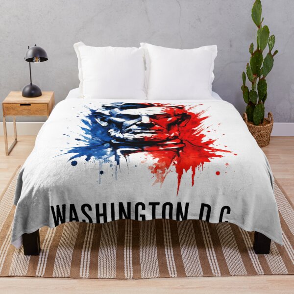 Item preview, Lincoln at Washington D.C. – Patriotic Brushstroke Legacy Design designed and sold by denip.