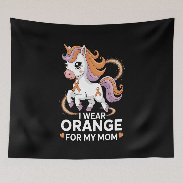 Item preview, I Wear Orange For My Mom Unicorn MS Awareness  designed and sold by AquaKiev.