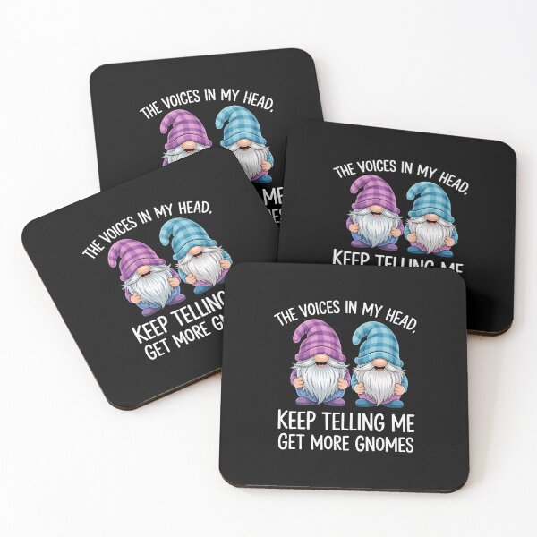 Item preview, The Little Voices In My Head Keep Telling Me Get More Gnomes designed and sold by SiegridOffical.