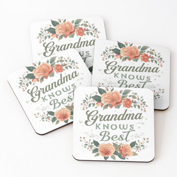 Item preview, Grandma Knows Best – Cute Floral Sticker designed and sold by Activity01.