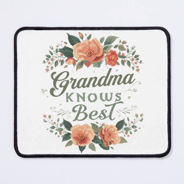 Item preview, Grandma Knows Best – Cute Floral Sticker designed and sold by Activity01.