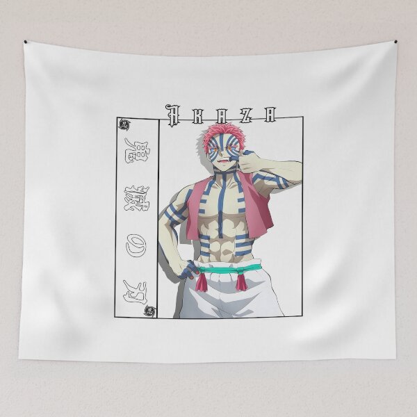 Item preview, Martial Demon Warrior – Blue Striped Fighter Anime Artwork designed and sold by lamiarte.