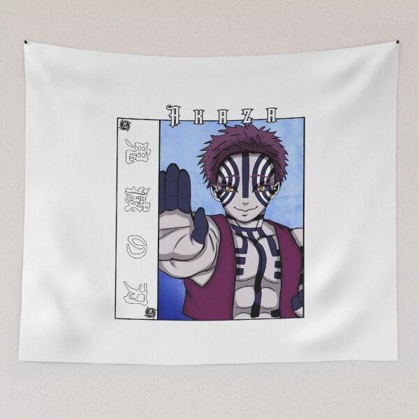 Item preview, Martial Demon Warrior – Blue Striped Fighter Anime Artwork designed and sold by lamiarte.