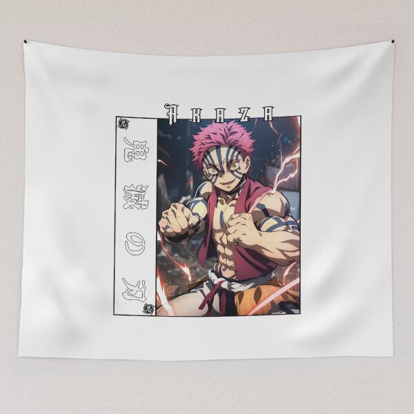 Item preview, Martial Demon Warrior – Blue Striped Fighter Anime Artwork designed and sold by lamiarte.