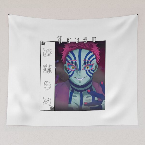Item preview, Martial Demon Warrior – Blue Striped Fighter Anime Artwork designed and sold by lamiarte.