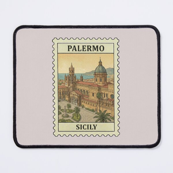 Item preview, Vintage Palermo Stamp – Cathedral & Sicilian Architecture designed and sold by allaboutstamps.