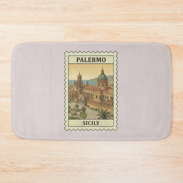 Item preview, Vintage Palermo Stamp – Cathedral & Sicilian Architecture designed and sold by allaboutstamps.