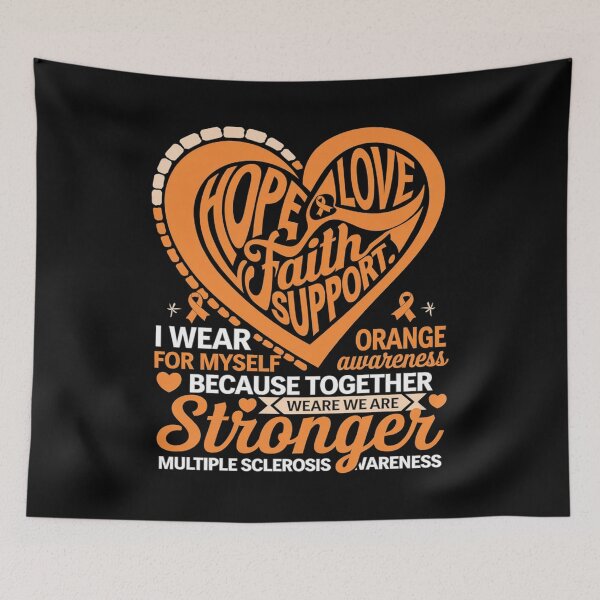 Item preview, I Wear Orange Myself Me Self MS Awareness Multiple Sclerosis  designed and sold by AquaKiev.