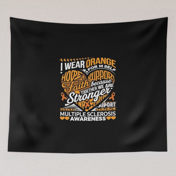 Item preview, I Wear Orange Myself Me Self MS Awareness Multiple Sclerosis designed and sold by SyntaxClaw.