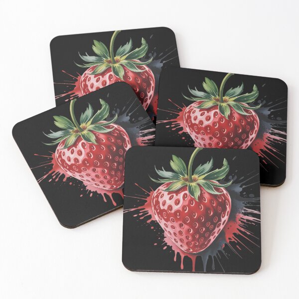 Item preview, Strawberry Drawing Abstract Painting Art Fruit  designed and sold by RuthGAArt.