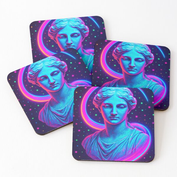 Item preview, Neon Classical: Vaporwave Greek Statue in Space designed and sold by A E S T H E T A T A G.