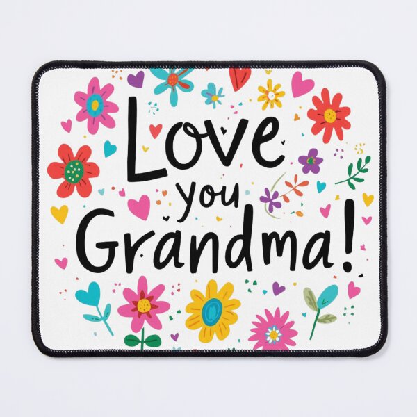 Item preview, Love You Grandma Floral Illustration – Cute Hand Drawn Quote Art designed and sold by Activity01.
