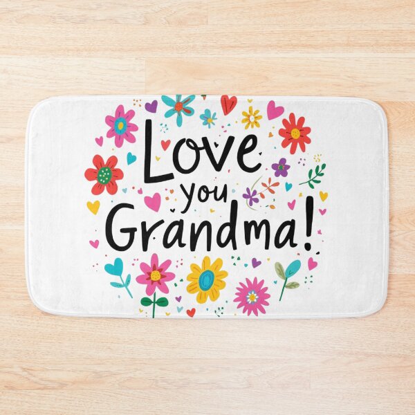 Item preview, Love You Grandma Floral Illustration – Cute Hand Drawn Quote Art designed and sold by Activity01.
