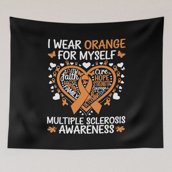 Item preview, I Wear Orange Myself Multiple Sclerosis Awareness  designed and sold by AquaKiev.