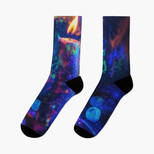 Item preview, Glowing candles in cosmic splendor designed and sold by Mianku | Für das Leben.
